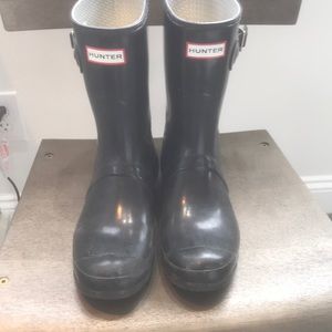 Short Black hunter boots
